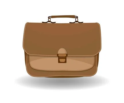 Backpack for school or work. For textbooks or documents. Classic design. Ve.. Stock Illustration