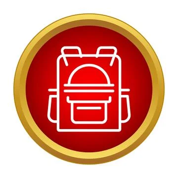 Backpack school travel rucksack icon vector illustration Stockillustratie