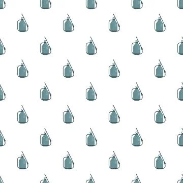 Backpack sprayer seamless pattern for pest control Illustrazione stock