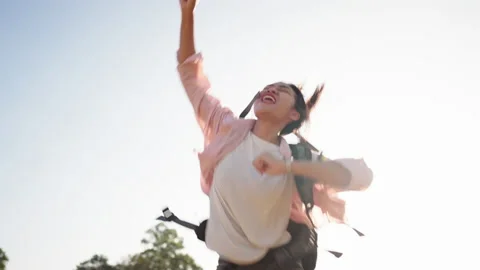 Backpack travel hiking outdoor Stock Footage 167219829