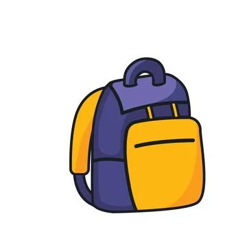 Backpack vector element illustration design template Stock Illustration