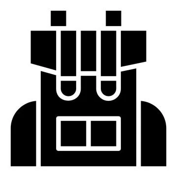 Backpack Vector Icon Design Illustration Stock Illustration
