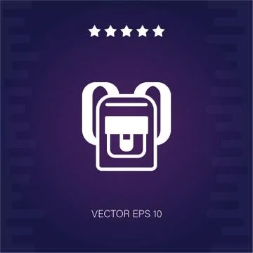 Backpack vector icon Stock Illustration