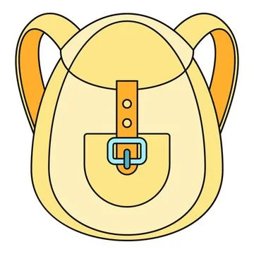 Backpack vector illustration representing travel and education Stock Illustration