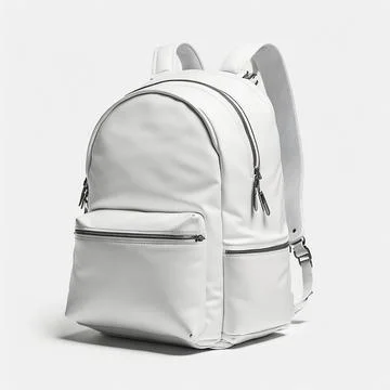 Backpack, white, background Stock Photos