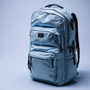 Backpack, white, background Foto stock