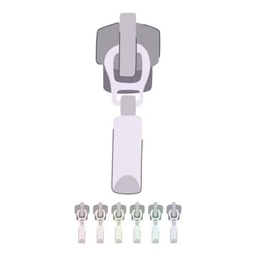 Backpack zipper puller vector cartoon graphic 스톡 일러스트