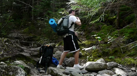 Backpacker Video stock 33325340