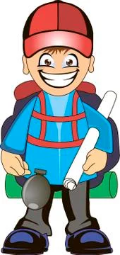 Backpacker Stock Illustration