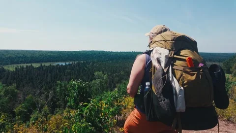 Backpacking View Stock Footage 344124747