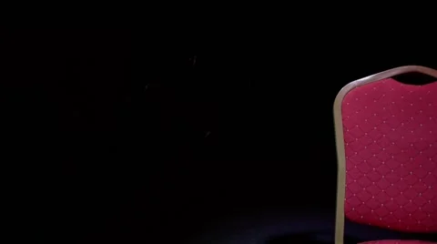 Backrest of elegant chair Stock Footage 57664176