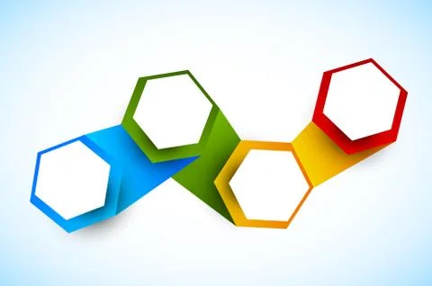 Backrgound with hexagons Stock Illustration