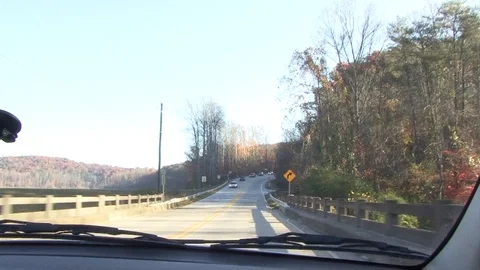 Backroad driving Stock Footage 79122835