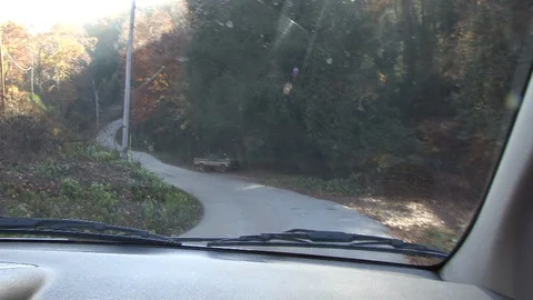 Backroad driving Stock Footage 129473111