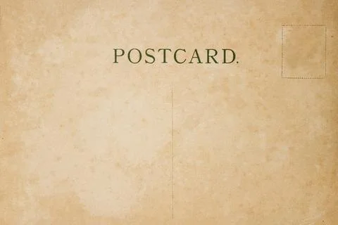 Backside of blank postcard with dirty stain Stock Photos