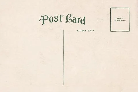 Backside of blank postcard with dirty stain Stock Photos