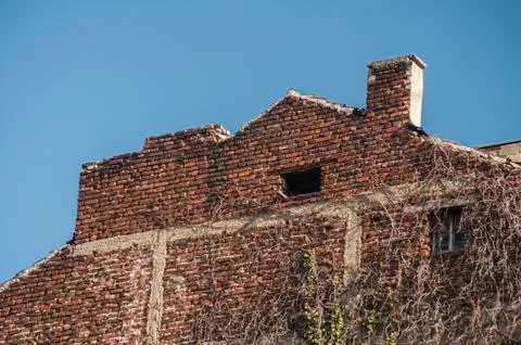 Backside building facade Stock Photos