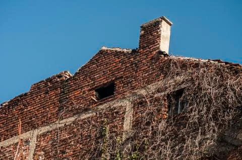 Backside building facade Stock Photos