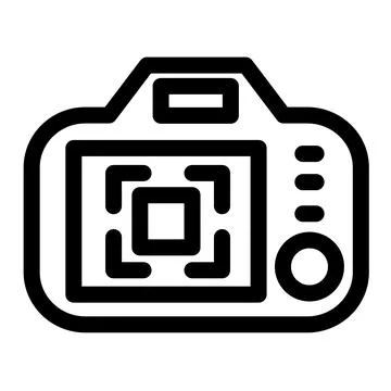 Backside of a camera - clean and modern Photography and videography icon イラスト素材