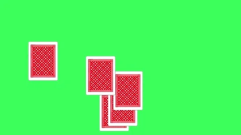 Backside cards Stock Footage 276166522