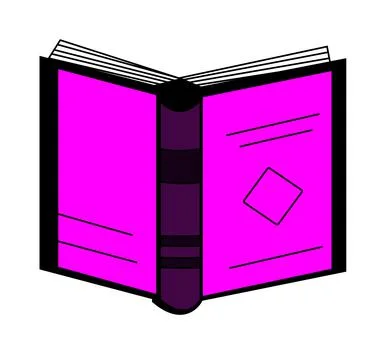 Backside of colorful book design vector artwork Stock Illustration