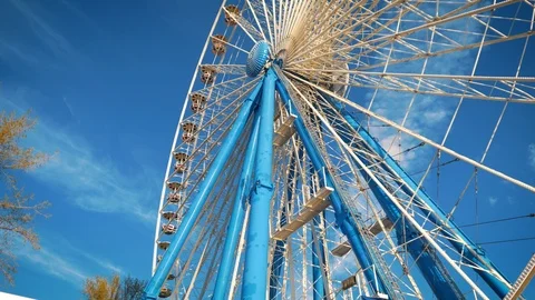 Backside Europarad Ferris Wheel Stock Footage 106625567