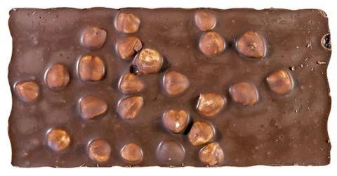 The backside of the milk chocolate Stock Photos
