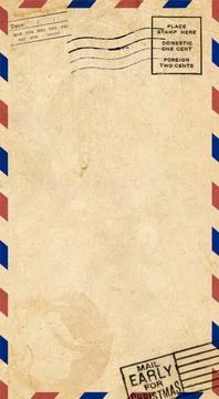 Backside of old postcard with dirty stain Stock Photos
