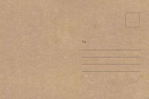 Backside of postcard with dirty stain Stock Photos