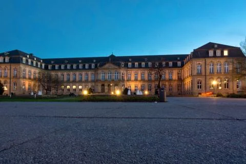 Backside stuttgart castle down town Stock Photos