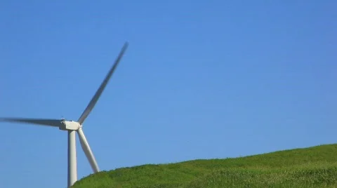 Backside windmill.mpg Stockbeeldmateriaal 865020