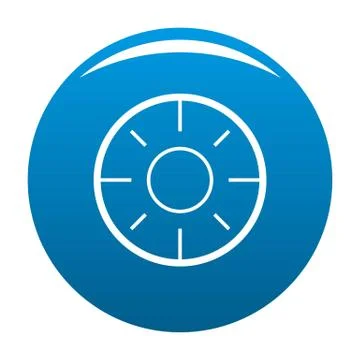 Backsight icon blue Stock Illustration
