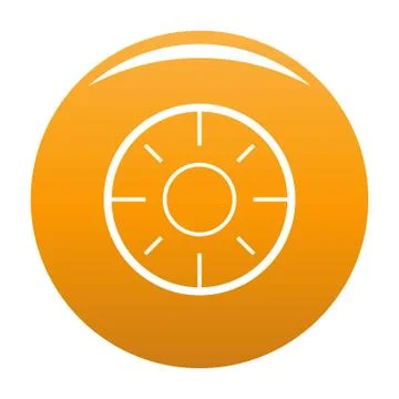 Backsight icon orange Stock Illustration