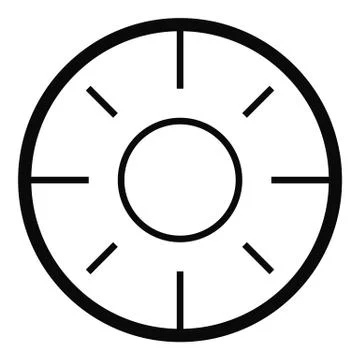 Backsight icon, simple style. Stock Illustration