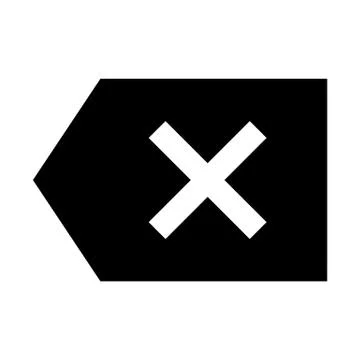 Backspace Button Icon Stock Illustration