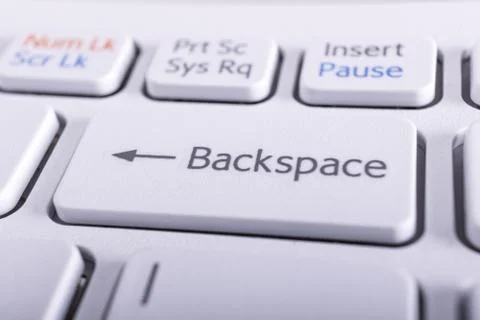 Backspace Key Stock Photos