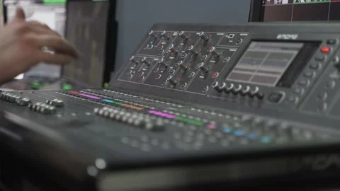 Backstage Atmosphere in the Studio Stock Footage 138261170