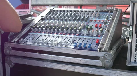 Backstage Audio Mixer Stock Footage 51799274