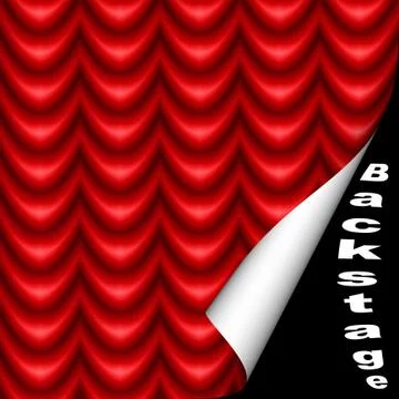 Backstage Stock Illustration