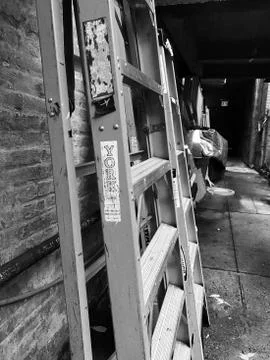 Backstage Ladder Foto stock