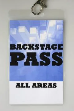 Backstage Pass Stock Photos