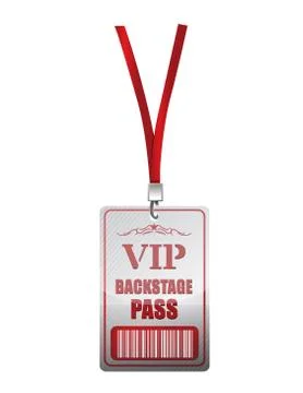 Backstage pass vip illustration design Stock Illustration