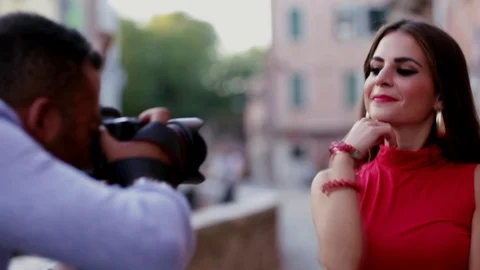 Backstage of the Photo Shoot Stock Footage 118988873