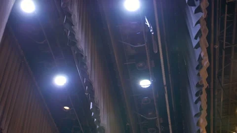 Backstage scenes with lights Stock-Footage 88246967