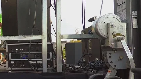 Backstage Staff Equipment Vídeo Stock 74699710