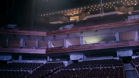 Backstage view of the stage Stock Footage 235878393