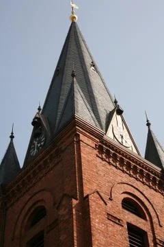 Backsteinkirche Stock Photos