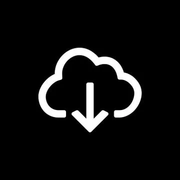 Backup and restore data cloud icon for simple flat style ui design Stock Illustration