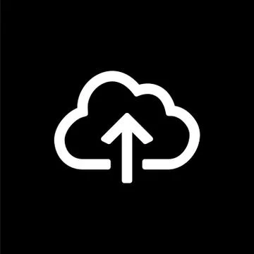 Backup and restore data cloud icon for simple flat style ui design Stock Illustration