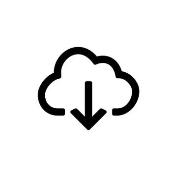 Backup and restore data cloud icon for simple flat style ui design 스톡 일러스트